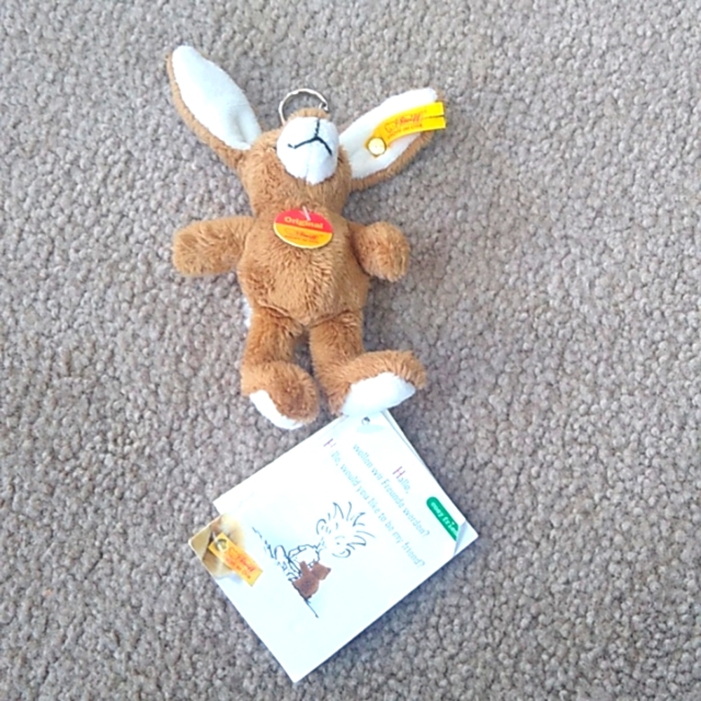 Steiff key chain Rabbit 4"